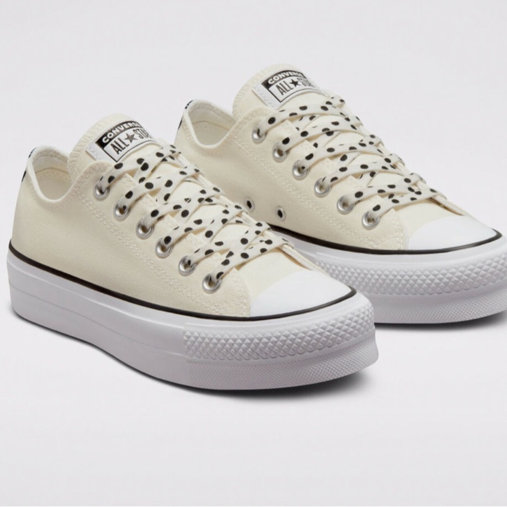 Converse Womens Chuck Taylor All Star Lift Platform Polka Dots Shoes